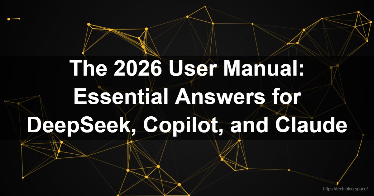 The 2026 User Manual: Essential Answers for DeepSeek, Copilot, and Claude  -  How to use DeepSeek Engram, DeepSeek OCR2 guide, Copilot login help, Run Qwen locally, Claude Agent Teams tutorial, Meta AI reset, NotebookLM audio overview, Copilot CLI commands